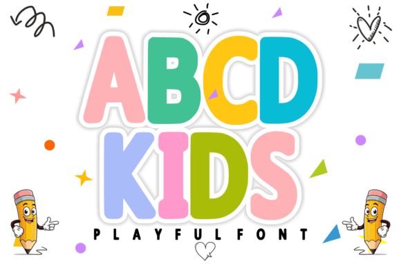 ABCD Kids Font for Creative Projects