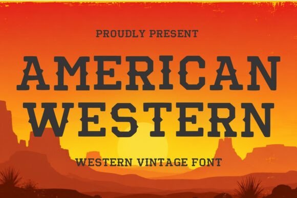 American Western Font for Bold Branding