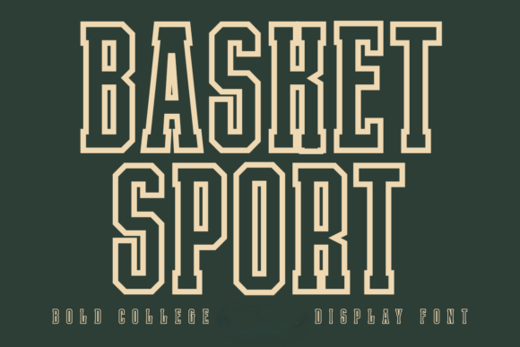 Basket Sport Outline Font Review
