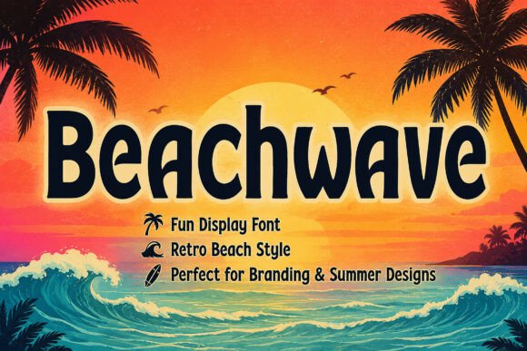 Beachwave Font: Retro Style for Editorial Design