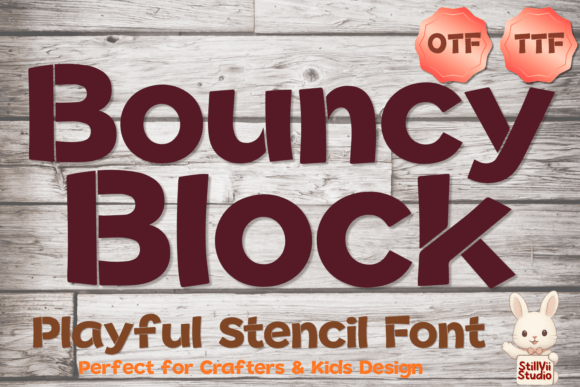 Bouncy Block Font for Creative Projects