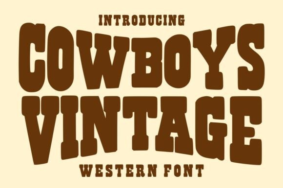 Cowboys Vintage Font for Bold Branding