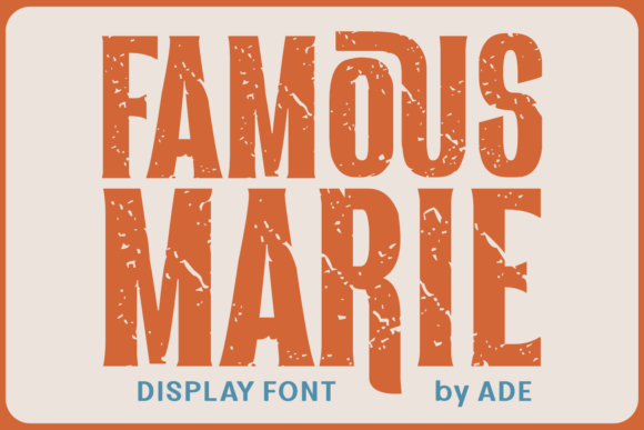 Famous Marie Font for Bold Branding