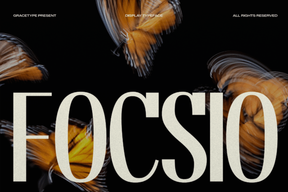 Focsio: A Bold Display Typeface
