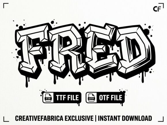 Fred: A Bold Display Font for Creative Projects