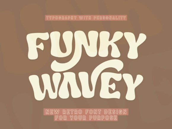 Funky Wavey Font for Web Design