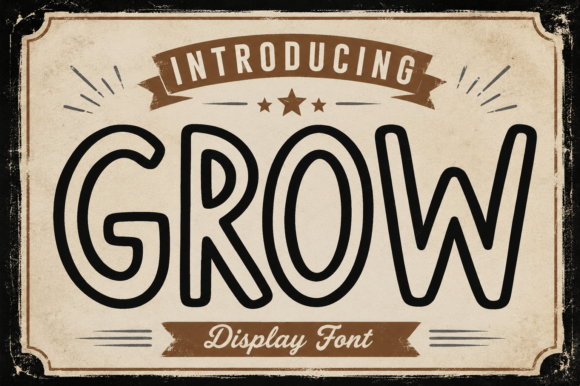 Grow Font for Business Branding