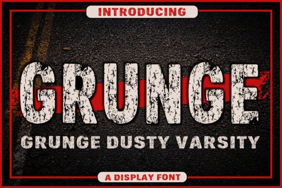Grunge Dusty Varsity Font