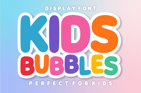 Kids Bubbles Font for Creative Makers
