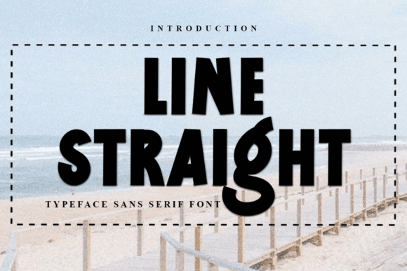 Line Straight: A Festive Font for Creative Projects