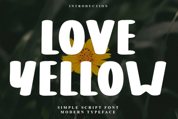 Love Yellow Font for Festive Web Design