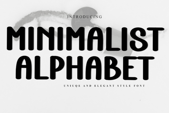 Minimalist Alphabet Font