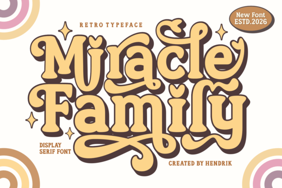 Miracle Family Font: Retro Style for Modern Design
