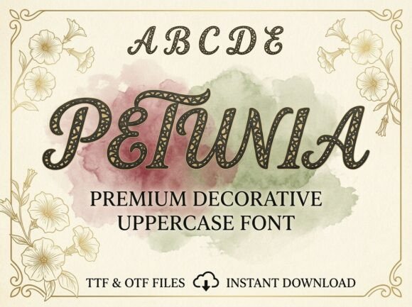 Petunia: A Premium Display Font