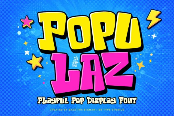 Populaz Font: Bold and Vibrant