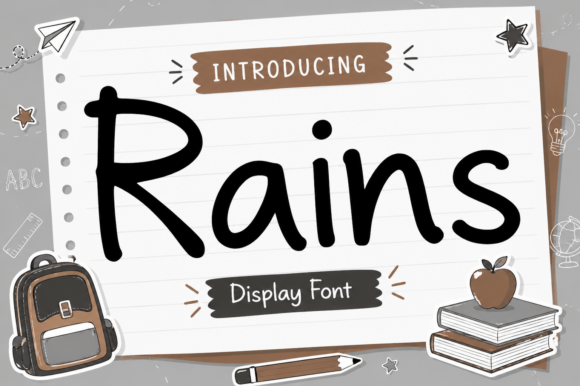 Rains Font for Web Design