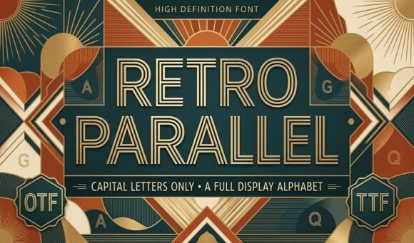Retro Parallel Font