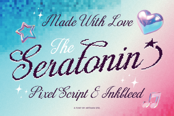 Seratonin Font: Retro-Futuristic Display