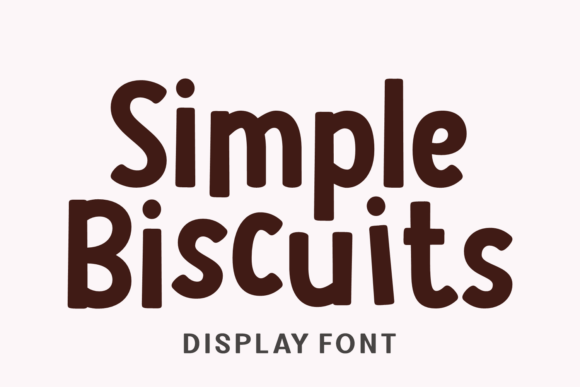 Simple Biscuits Font for Business