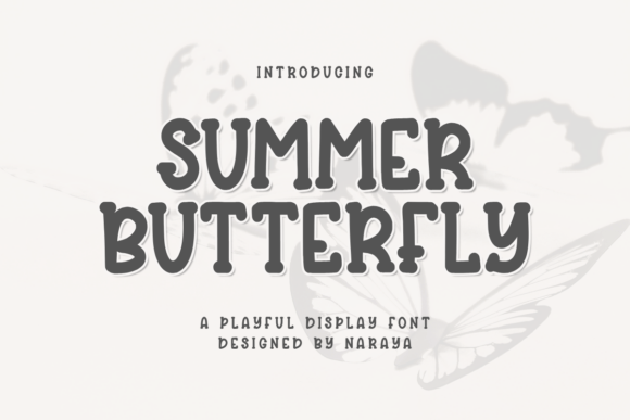 Summer Butterfly Font for Creative Brands