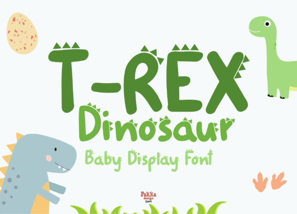 T-rex Dinosaur Font for Bold Campaigns