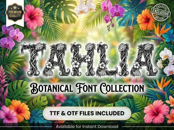 Tahlia Font: Tropical Elegance for Your Brand