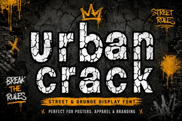 Urban Crack Font for Bold Web Design