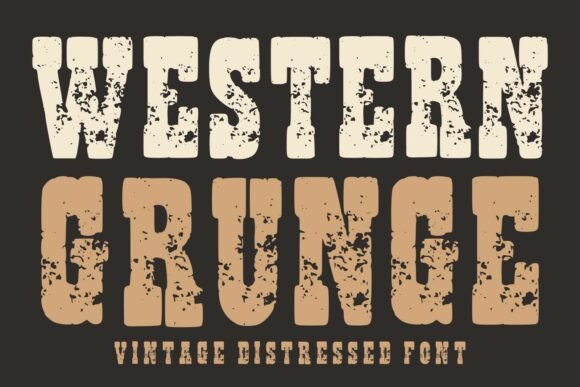 Western Grunge Font for Bold Branding